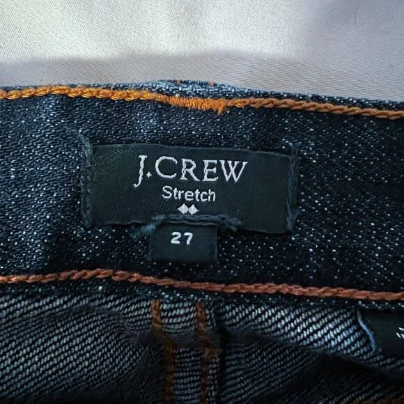 J.Crew Dark Wash Ever Stretch Skinny Ankle Toothpick Jeans 27 - Picture 8 of 16